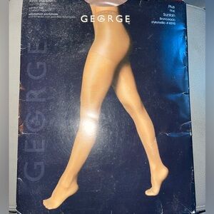 New George Suntan Pantyhose made in Italy plus size firm support style 4898